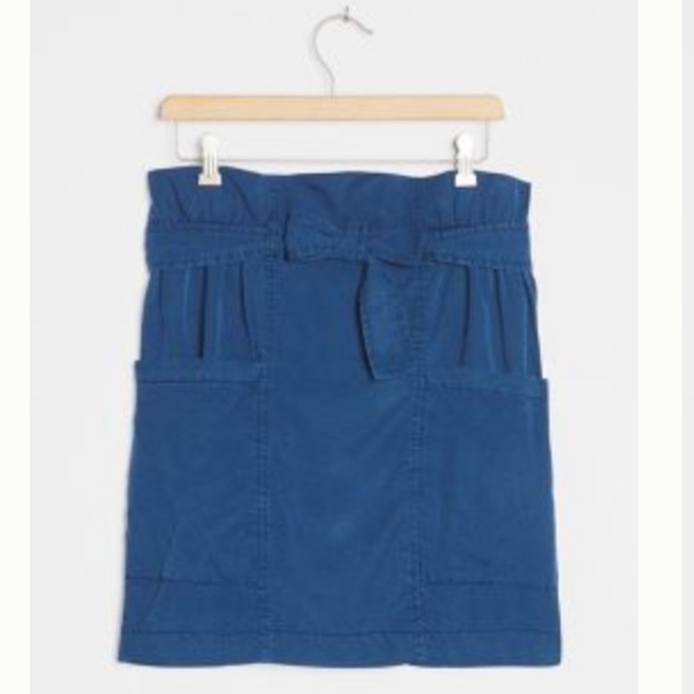 Anthropologie Paper Bag Mini Skirt